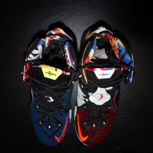 Nike LeBron 12 What the LeBron 802193-909 - Picture 6 of 7